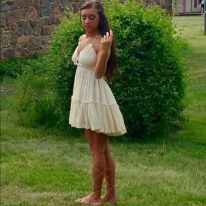 Free People 100 Degree Mini dress in ivory